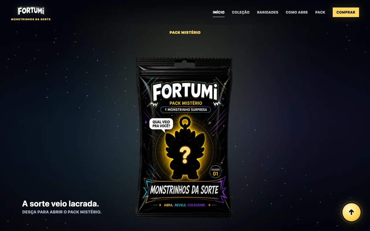Tela inicial do FORTUMI